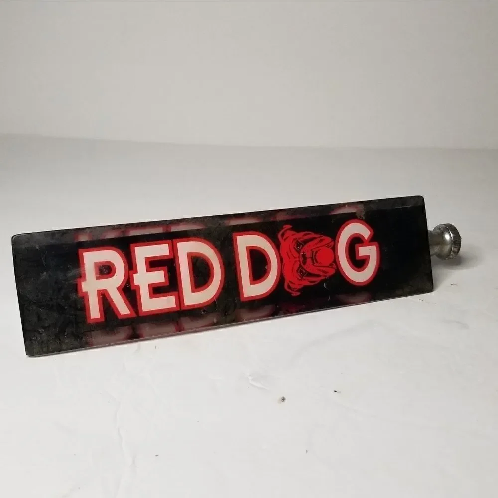 Red Dog beer tap vintage advertising piece